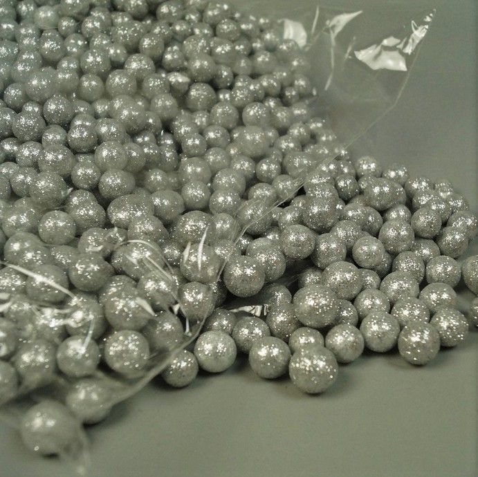  Hugarocell goly 1,5 cm-es ezst&glitter /csomag